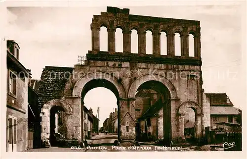 AK / Ansichtskarte Autun Porte d Arroux  Autun