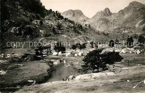 AK / Ansichtskarte Cauterets Camp du T.C.F. au Marcadau  Cauterets