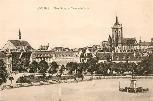 AK / Ansichtskarte Colmar_Haut_Rhin_Elsass Place Rapp Champ de Mars Colmar_Haut_Rhin_Elsass