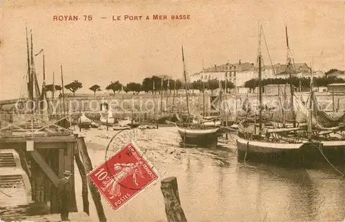 AK / Ansichtskarte Royan_Charente Maritime Port a Mer Basse  Royan Charente Maritime