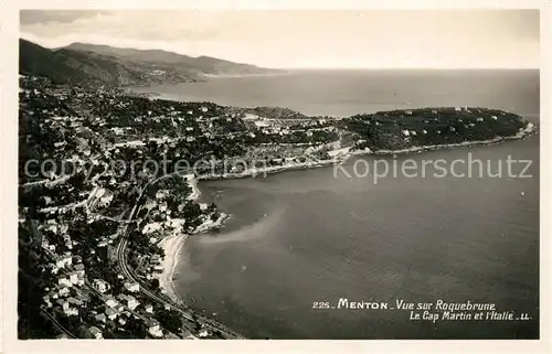 AK / Ansichtskarte Menton_Alpes_Maritimes Roquebrune Cap Martin Italie Menton_Alpes_Maritimes