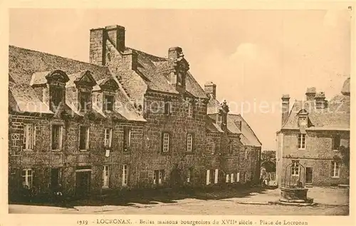 AK / Ansichtskarte Locronan Maisons bourgeoises Place de Locronan Locronan