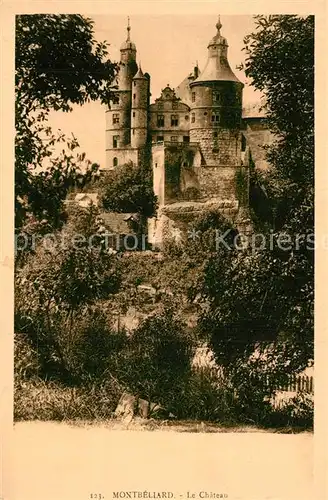AK / Ansichtskarte Montbeliard Chateau Schloss Montbeliard