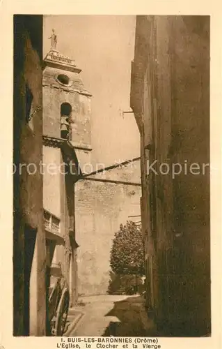 AK / Ansichtskarte Buis les Baronnies Eglise Clocher et la Vierge Buis les Baronnies