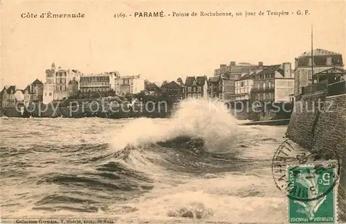 AK / Ansichtskarte Parame Pointe de Rochebonne un jour de Tempete Parame