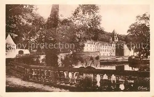 AK / Ansichtskarte Brantome La Dionne et lAbbaye vues du Jardin Public Brantome