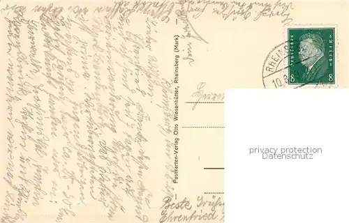 AK / Ansichtskarte Rheinsberg Schlossansicht Wasserseite Rheinsberg