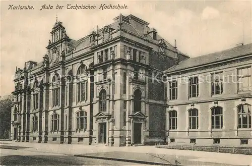 AK / Ansichtskarte Karlsruhe_Baden Aula der Technischen Hochschule Karlsruhe_Baden