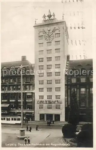 AK / Ansichtskarte Leipzig Erstes Hochhaus am Augustusplatz Leipzig