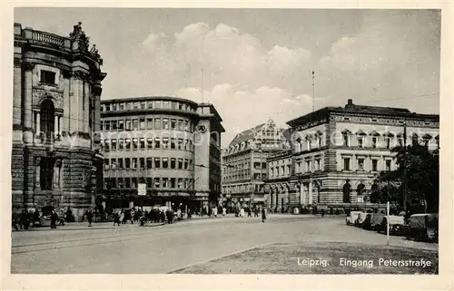 AK / Ansichtskarte Leipzig Eingang Petersstrasse Leipzig