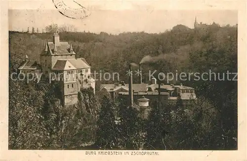 AK / Ansichtskarte Zschopautal Burg Kriebstein Zschopautal