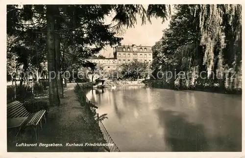 AK / Ansichtskarte Bergzabern_Bad Kurhaus Friedrichsruhe Bergzabern_Bad