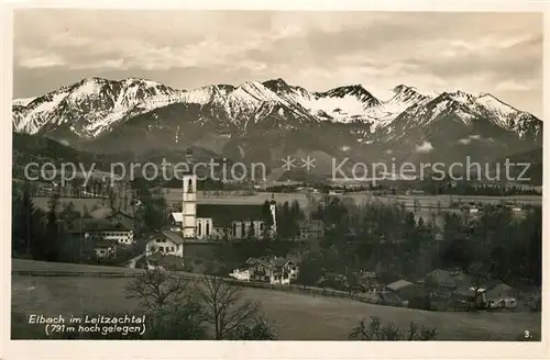 AK / Ansichtskarte Elbach_Miesbach Panorama im Leitzachtal Elbach Miesbach