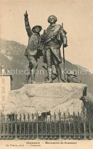 AK / Ansichtskarte Chamonix Monument de Saussure Chamonix
