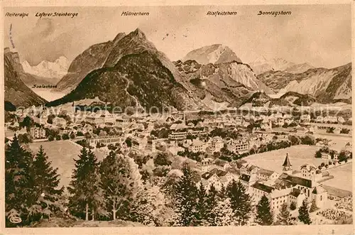 AK / Ansichtskarte Bad_Reichenhall mit Loferer Steinberge Bad_Reichenhall