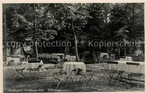 AK / Ansichtskarte Hoehscheid Ausflugsgaststaette Kohlbergerhoehe Hoehscheid