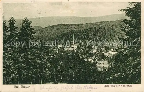 AK / Ansichtskarte Bad_Elster Blick von der Agnesruh Bad_Elster