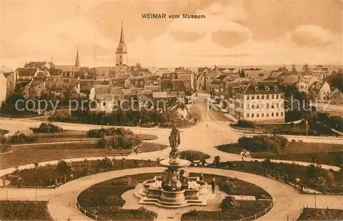 AK / Ansichtskarte Weimar_Thueringen Blick vom Museum Weimar Thueringen