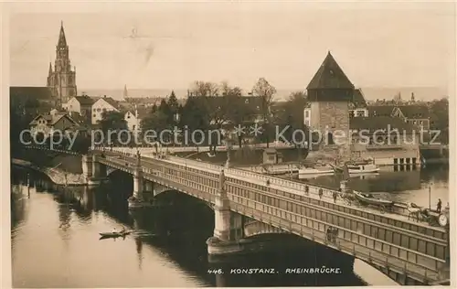 AK / Ansichtskarte Konstanz_Bodensee Rheinbruecke Konstanz_Bodensee