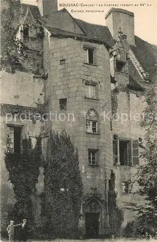 AK / Ansichtskarte Boussac_Creuse Le Chateau Entree principale Boussac Creuse