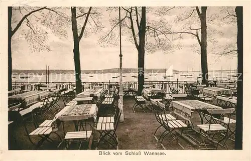 AK / Ansichtskarte Berlin Blick vom Restaurant Schloss Wannsee Berlin