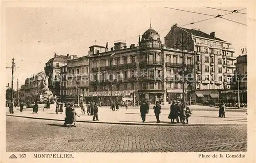 AK / Ansichtskarte Montpellier_Herault Place de la Comedie  Montpellier Herault