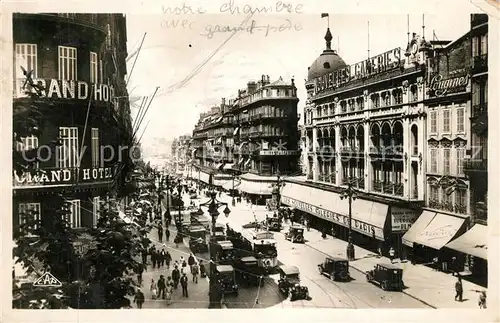 AK / Ansichtskarte Marseille_Bouches du Rhone La Canebiere Marseille