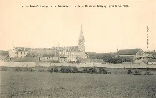 AK / Ansichtskarte Grande_Trappe Monastere Route de Soligny Calvaire  