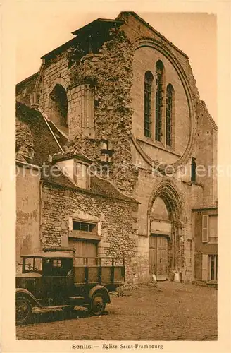 AK / Ansichtskarte Senlis_Oise Eglise Saint Frambourg  Senlis Oise