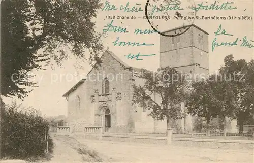 AK / Ansichtskarte Confolens Eglise St Barthelemy  Confolens