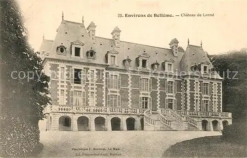 AK / Ansichtskarte Belleme Chateau de Lonne  Belleme