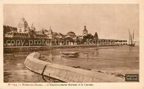 AK / Ansichtskarte Evian les Bains_Haute_Savoie Etablissement Thermal Casino Evian les Bains_Haute