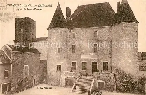 AK / Ansichtskarte Nemours_Seine et Marne Chateau  Nemours Seine et Marne
