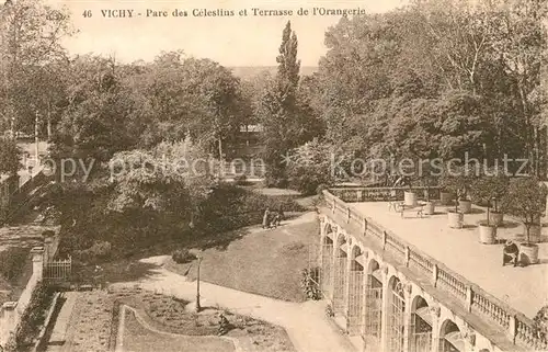 AK / Ansichtskarte Vichy_Allier Parc des Celestins Terrasse de l Orangerie Vichy Allier