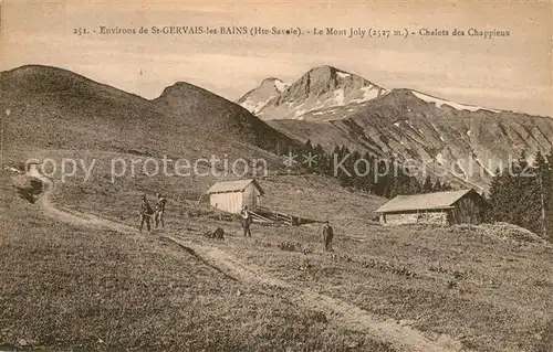AK / Ansichtskarte Saint Gervais les Bains Mont Joly Chalets des Chappieux  Saint Gervais les Bains