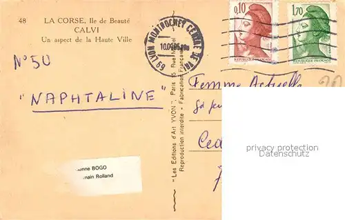 AK / Ansichtskarte Calvi Haute Ville  Calvi