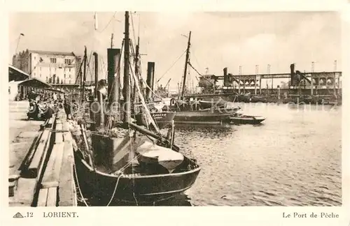 AK / Ansichtskarte Lorient_Morbihan_Bretagne Le Port de Peche Lorient_Morbihan_Bretagne