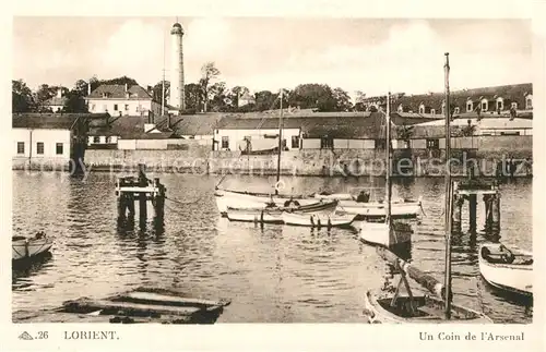 AK / Ansichtskarte Lorient_Morbihan_Bretagne Un Coin de l Arsenal Lorient_Morbihan_Bretagne