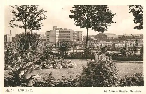 AK / Ansichtskarte Lorient_Morbihan_Bretagne Le Nouvel Hopital Maritime Lorient_Morbihan_Bretagne