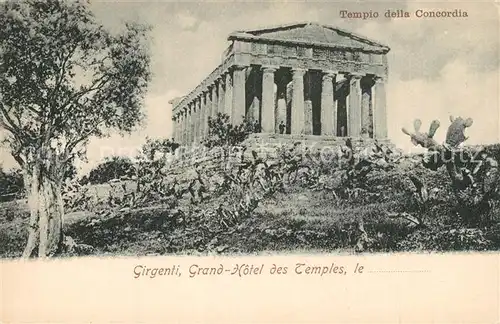 AK / Ansichtskarte Girgenti_Agrigento Grand Hotel des Temples 