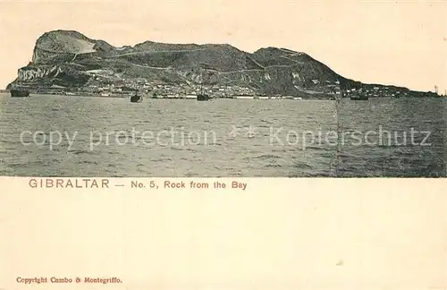 AK / Ansichtskarte Gibraltar Rock from the Bay Gibraltar