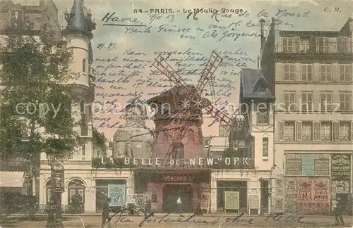 AK / Ansichtskarte Paris Le Moulin Rouge Paris