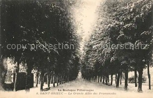 AK / Ansichtskarte Saint Brieuc_Cotes d_Armor Grande Allee des Promenades  Saint Brieuc_Cotes d