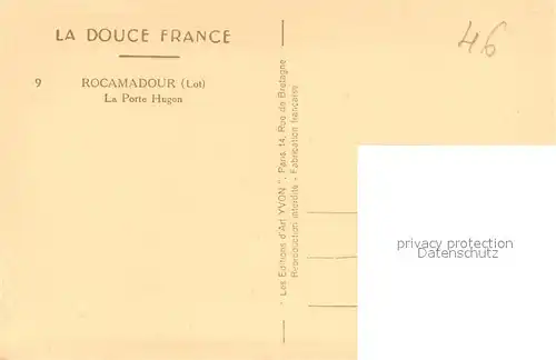 AK / Ansichtskarte Rocamadour Porte Hugon Rocamadour