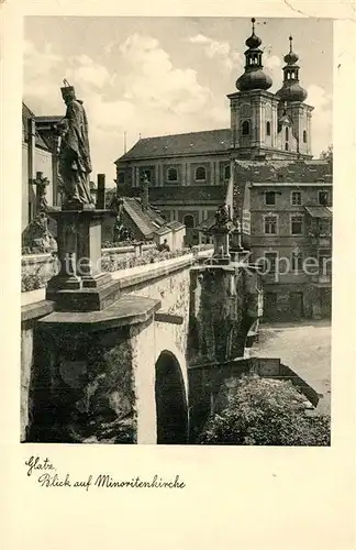 AK / Ansichtskarte Glatz_Schlesien Blick auf Minoritenkirche Glatz_Schlesien