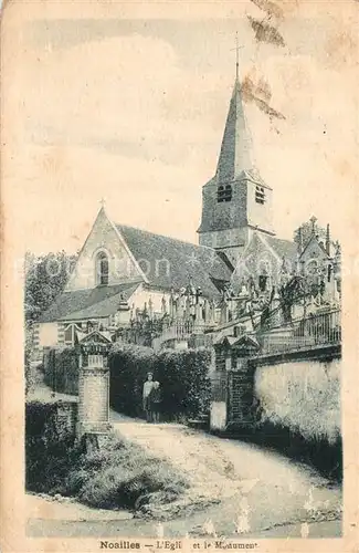 AK / Ansichtskarte Noailles_Correze Eglise et le Monument Noailles_Correze