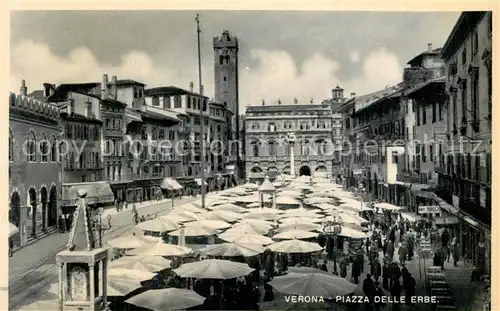 AK / Ansichtskarte Verona_Veneto Piazza delle Erbe Verona Veneto