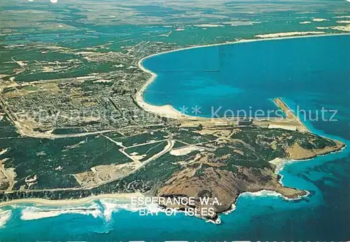 AK / Ansichtskarte Esperance_Western_Australia Bay of Isles Aerial view Esperance_Western