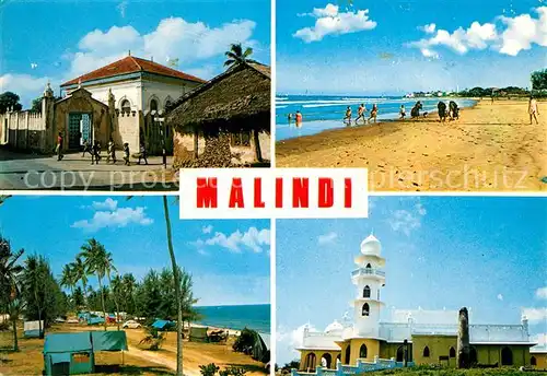 AK / Ansichtskarte Malindi Street Scene Malindi Bay Silversands Holiday Camp Jamia Mosque Malindi