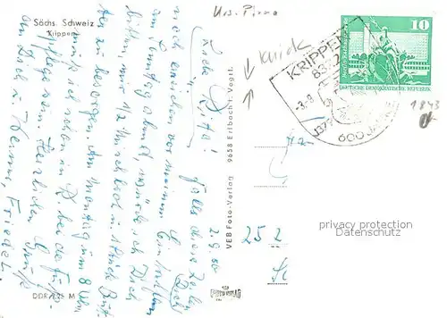 AK / Ansichtskarte Krippen_Bad_Schandau Panorama Krippen_Bad_Schandau